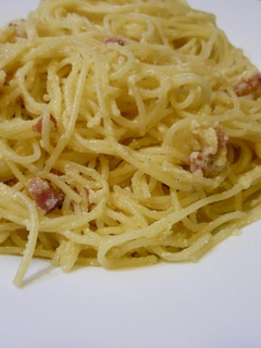 Una foto de Espagueti a la carbonara