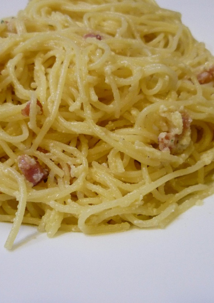 Una foto de Espagueti a la carbonara
