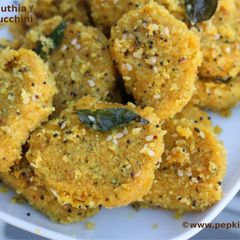 A picture of Zucchini Muthia / Steamed Zucchini Dumplings.