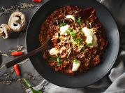 A picture of red bean chili