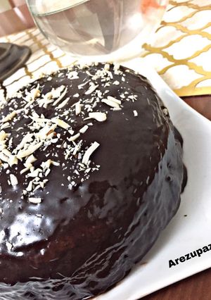 عکسی از دستور کیک شکلاتی با گاناش