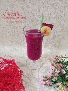 Foto resep Smoothie Naga Pisang Jeruk