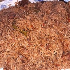 A picture of Bannu pulao.