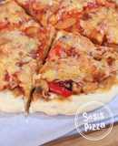 Resep Sosis Pizza - Homemade pizza - pizza mudah gampang enak - menu bekal anak sekolah