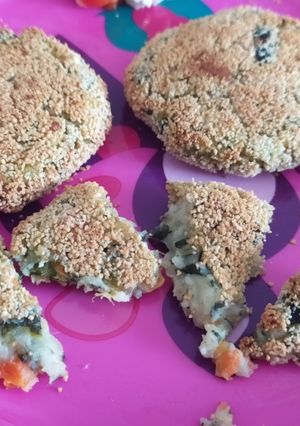 Foto di Burger di ricotta e verdurine