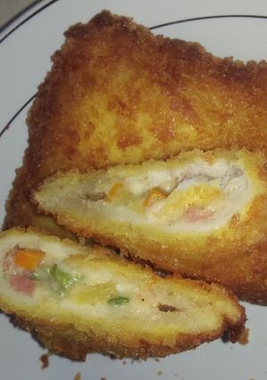 Foto resep Roti Tawar Goreng Isi Ragout Keju Sayur