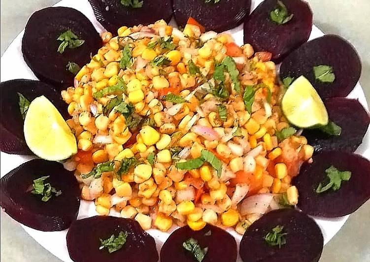 Steps to Make Favorite Sweet corn and beet root salad