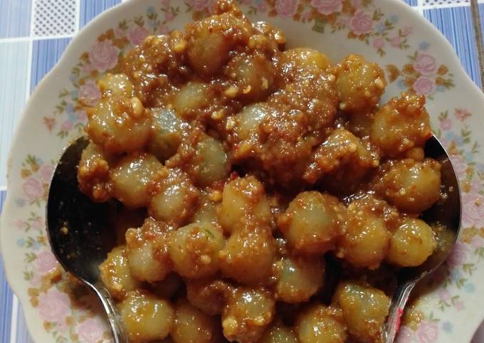 Resep Cilok bumbu kacang Anti Gagal