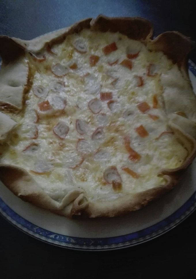 Una foto de Quiche de surimi
