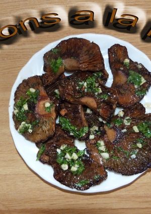 Una foto de Rovellons a la plancha