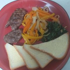 A picture of Grilled beef eye fillet steaks.