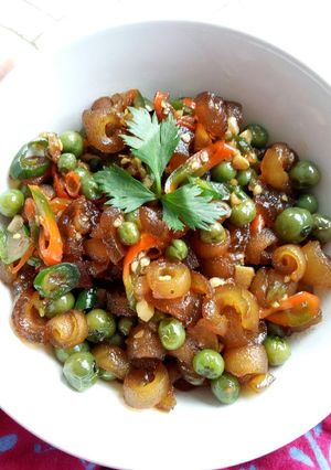 Foto resep Tumis Kikil Leunca Cabe Hijau