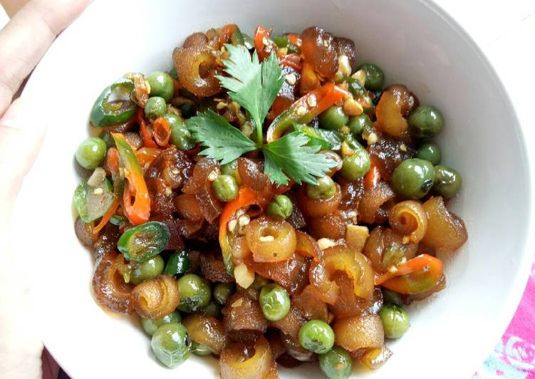 Tumis Kikil Leunca Cabe Hijau