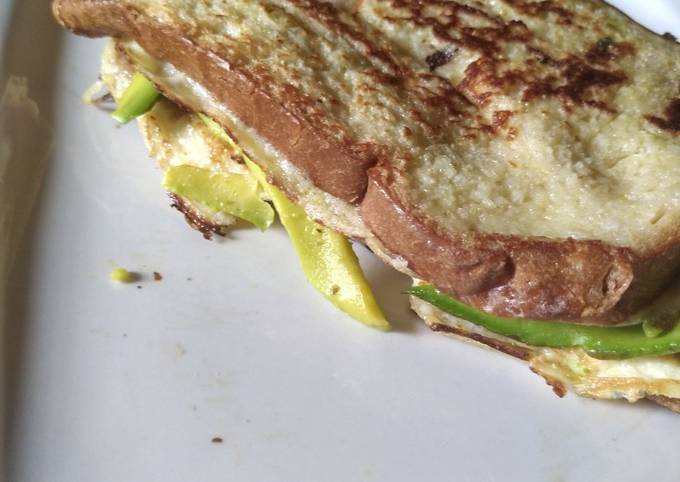 Steps to Prepare Any-night-of-the-week Unleavened bread or sandwich
bread with avocado and egg