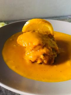 Una foto de Pollo a la naranja