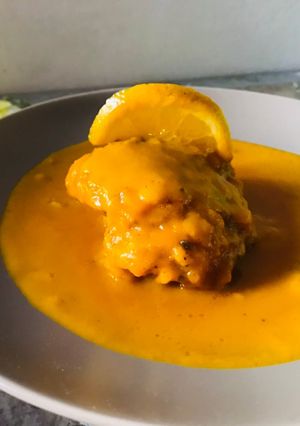 Una foto de Pollo a la naranja