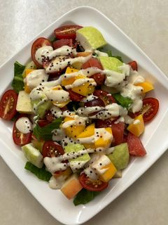 A picture of Tri-Color Quinoa Fruit Salad.