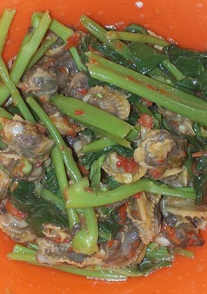 Foto resep Plecing kangkung with kerang dara