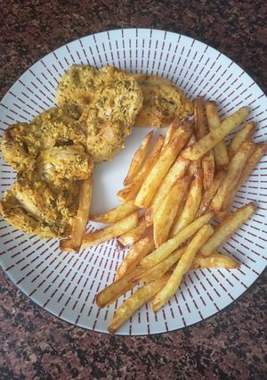 Una foto de Pechugas de Pollo Marinadas al Airfryer