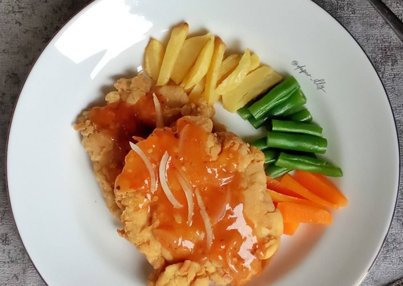 Crispy Chicken Steak With Andaliman Sauce