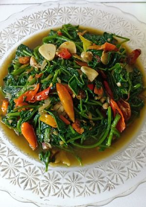 Foto resep Tumis kangkung pedas