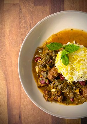 A picture of Ghormeh Sabzi Beg Wot.