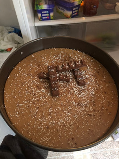Una foto de Tarta kinder chocolate