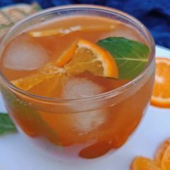 A picture of 🍊🍊🍊🍊Orange Iced Tea🍊🍊🍊  #KokabandCookpad #CookpadApp #RamadanKiTiyari.