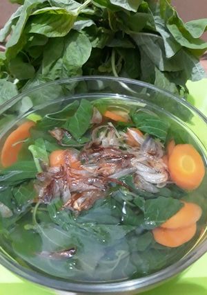 Foto resep Sayur bening bayam wortel
