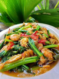 Foto resep Tumis udang sawi
