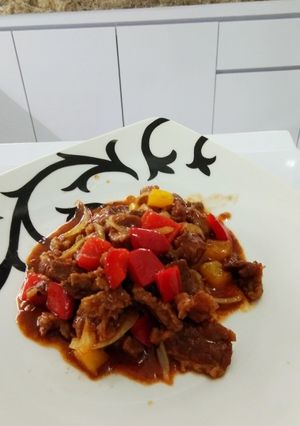 Foto resep Daging sapi lada hitam