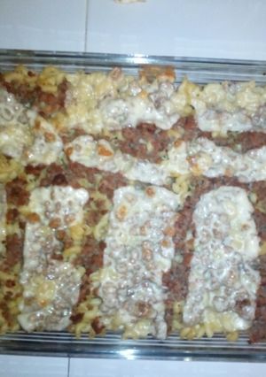 Una foto de Lasagna de coditos