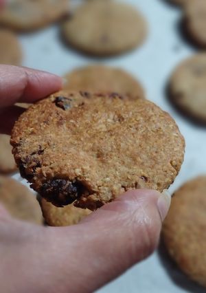 Una foto de Galletas de avena, harina integral y arándanos