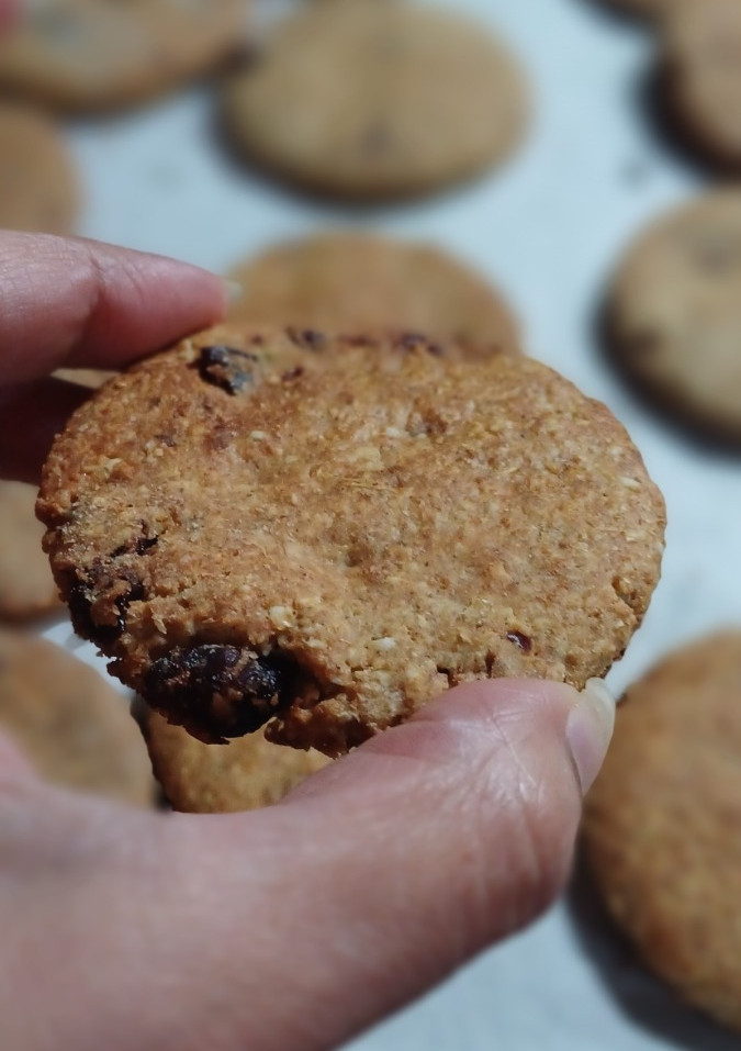 Una foto de Galletas de avena, harina integral y arándanos