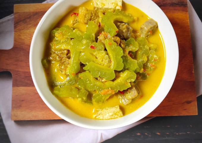 Sayur Pare Tahu Tempe Masak Santan