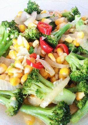 Foto resep Tumis jagung brokoli saus tiram