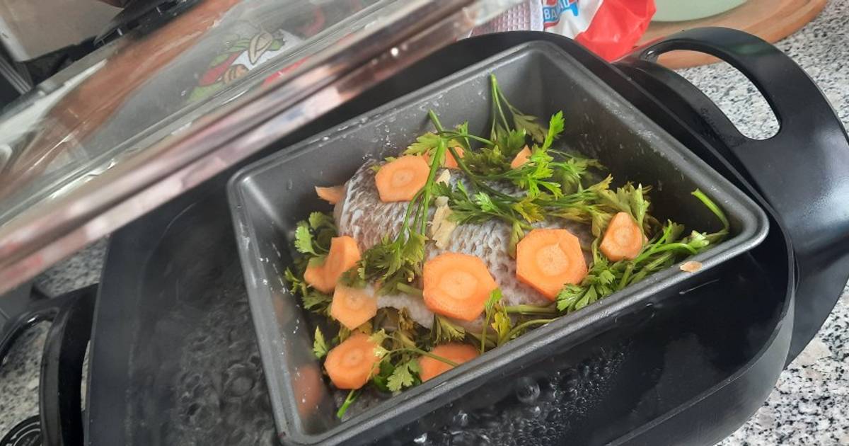 Tilapia al vapor Receta de Andy Ayon Cookpad