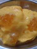 Mango jelly crystal ice cream