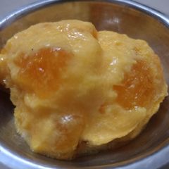 A picture of Mango jelly crystal ice cream.