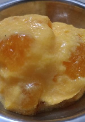 A picture of Mango jelly crystal ice cream.