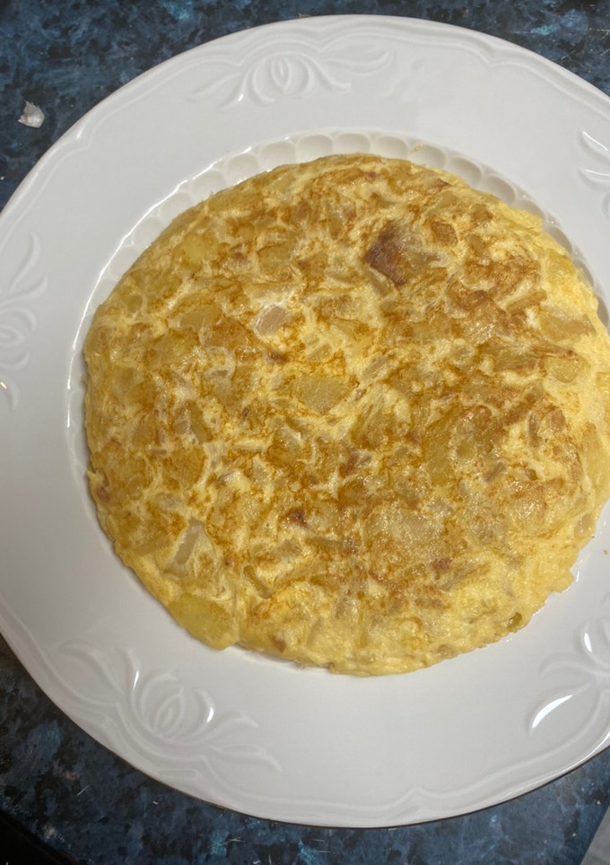 Una foto de Tortilla de patatas en freidora de aire