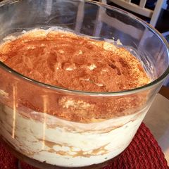 A picture of Tiramisu Trifle.