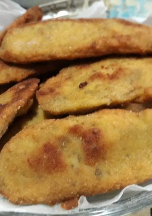 Una foto de Milanesas de berenjenas a mi manera