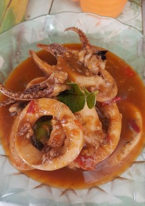 Foto resep Cumi saus padang