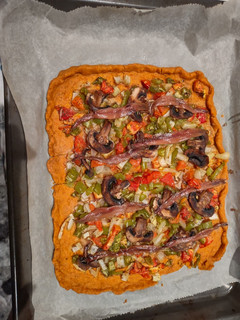 Una foto de Empanada de verduras con anchoas