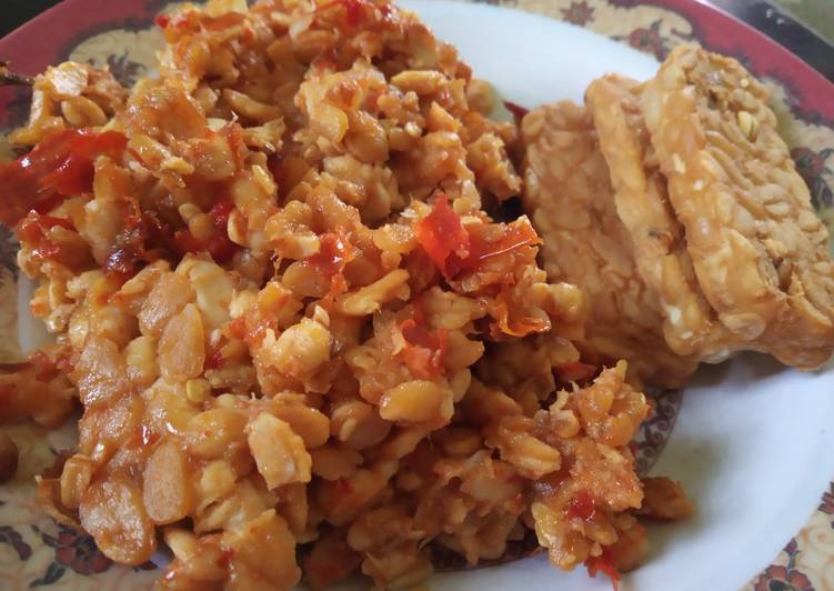 Resep Tempe penyet rumahan super endess, Lezat Sekali