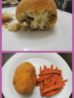 Una foto de Croquetas del relleno que te sobre