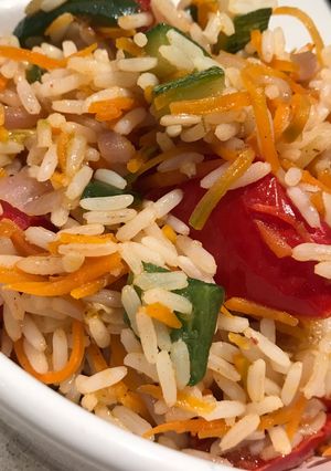 Una foto de Arroz con vegetales