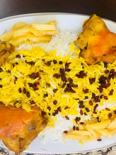 عکسی از دستور زرشک پلو با مرغ