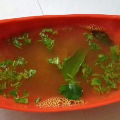 A picture of Tomato Rasam.